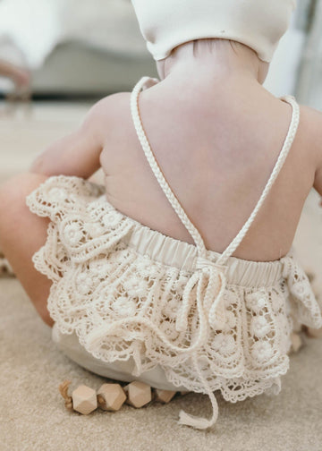 Mila Crochet Boho Romper
